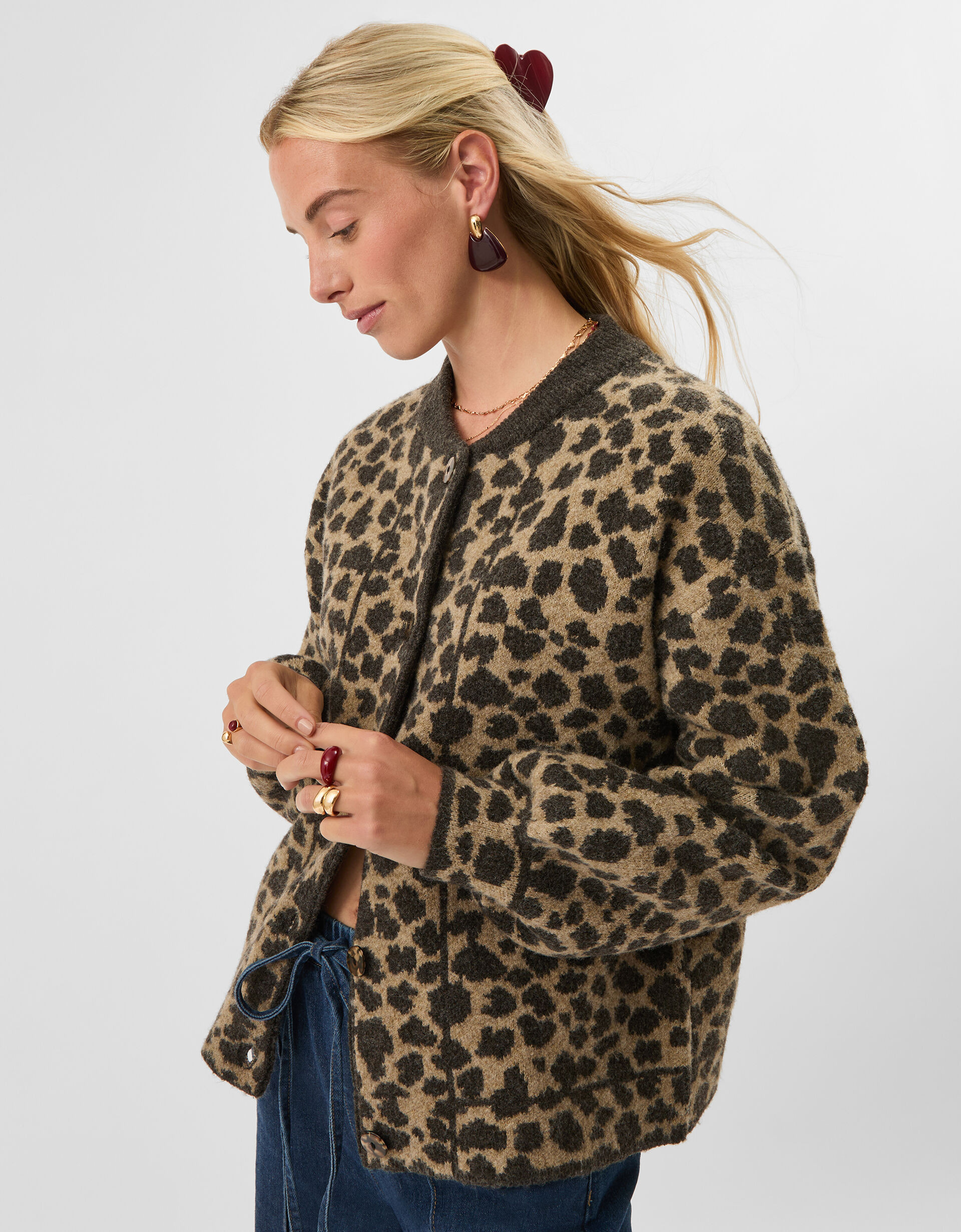 Leopard Print Cardigan Leopard | Accessorize (Global)