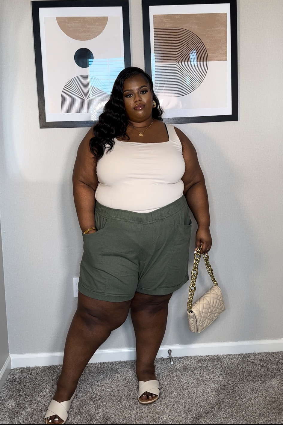 Top is in a 3x (true to size) bottom are in a 4x (got the wrong size) I suggest getting your normal size. Bag is sold out at Zara but I’ve linked a similar one down below. Sandals are from Fit Flop 

#LTKcurves #LTKstyletip #LTKunder100