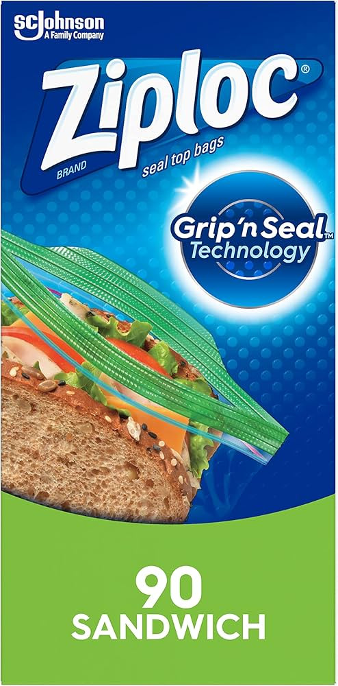 Ziploc Sandwich and Snack Bags for On the Go Freshness, Grip 'n Seal Technology for Easier Grip, ... | Amazon (US)
