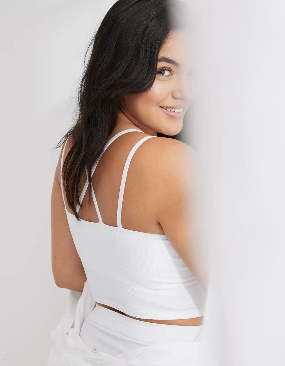 Aerie Seamless Strappy Longline Bralette | American Eagle Outfitters (US & CA)