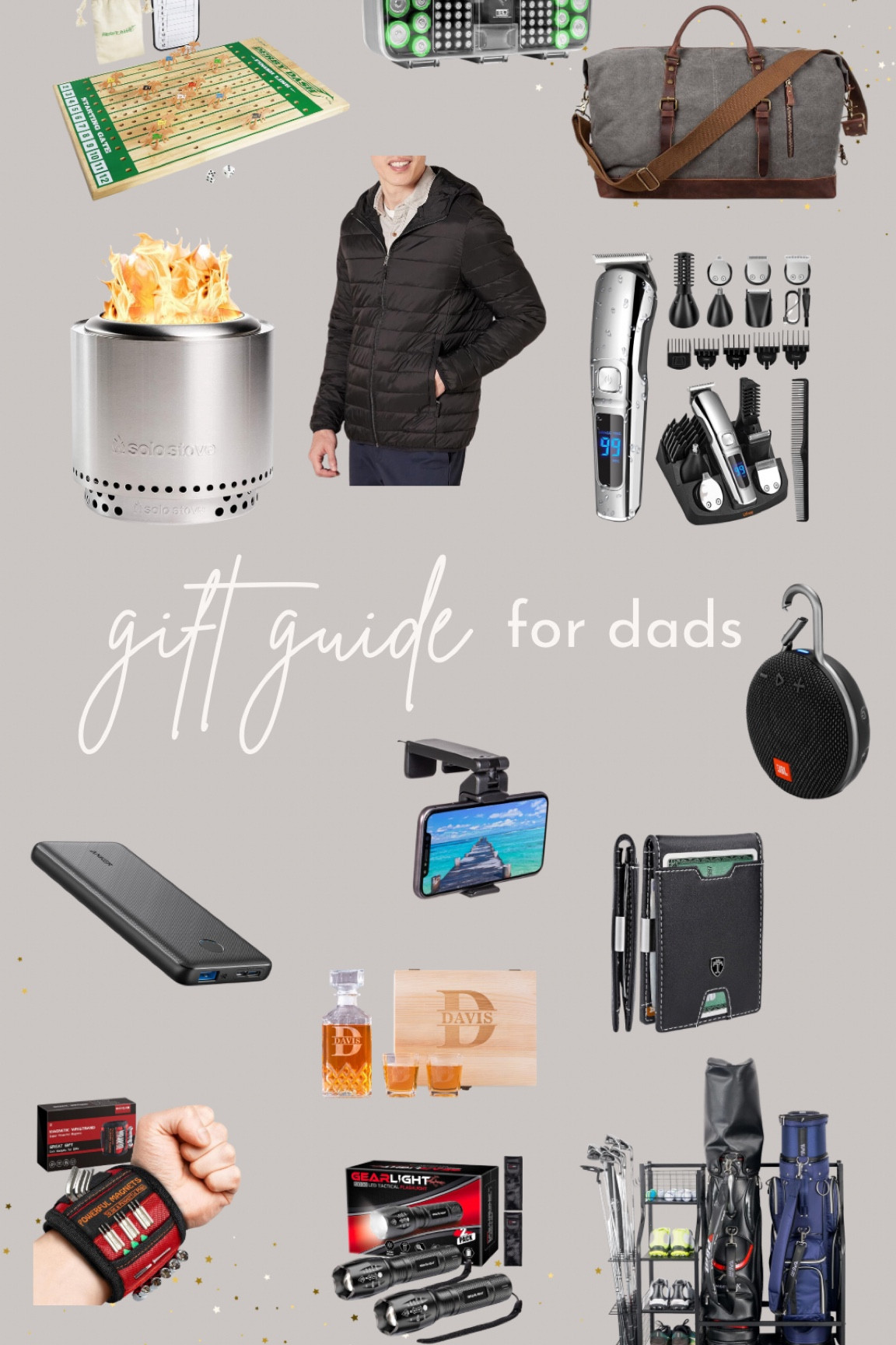 Gift guides for dads! Your dad or father in law will love any of these gifts. Useful, fun, and unique, they will love any of these. Solo stove, golf storage, and more! 

Dad gift guide, gift guide for him, husband gift guide, father in law gift guide, brother gift guide

#LTKHoliday #LTKSeasonal #LTKGiftGuide