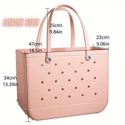 Solid Color Waterproof Beach Bag, Portable Handbag For Outdoor Sports, Portable Travel Beach Swim... | Temu Affiliate Program