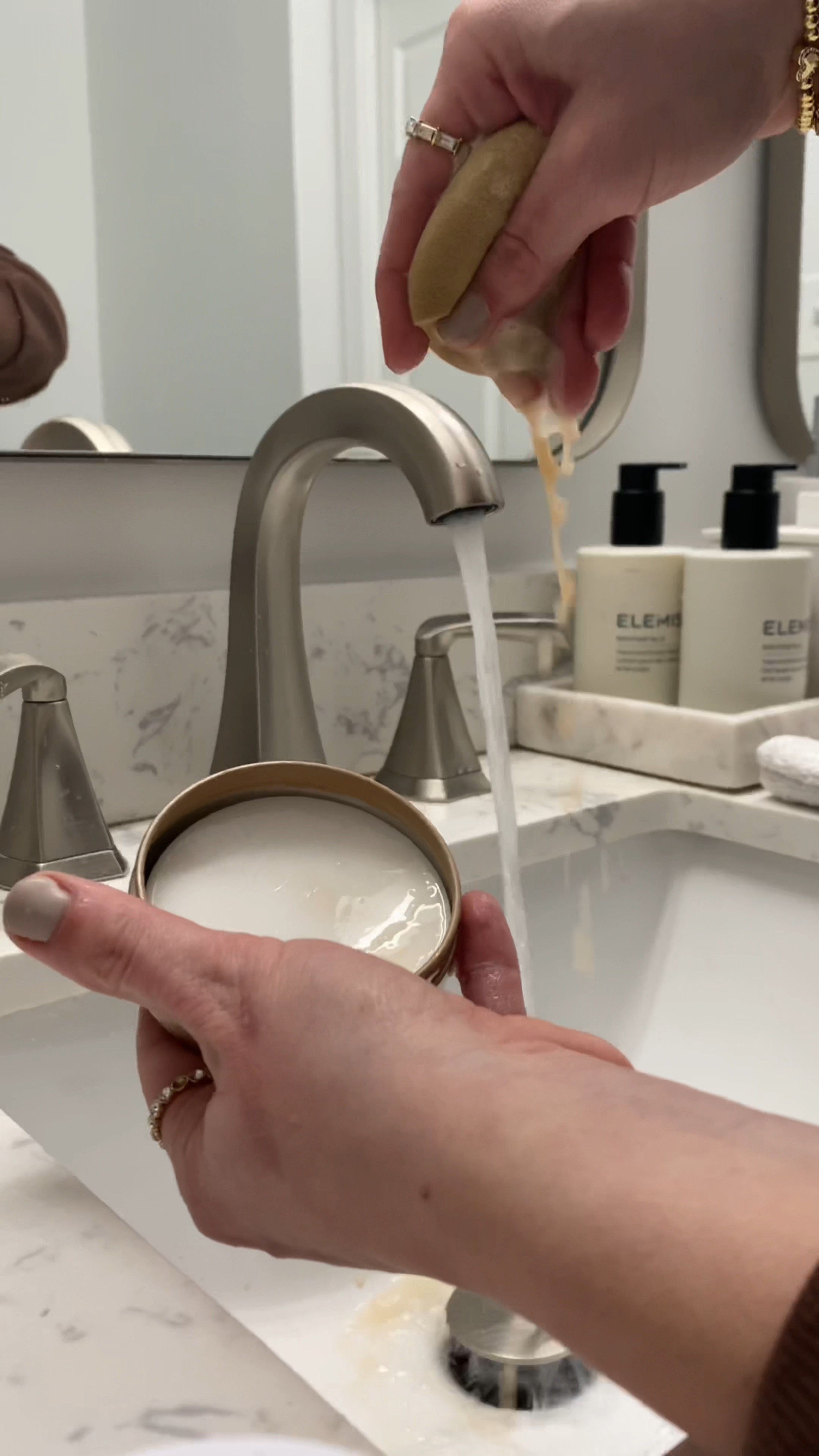 Wash my makeup brushes and sponges with me. This is the best soap and easiest way to wash them. Did you see that before and after? 🫣🤯 How often do you clean yours? 

#LTKunder50 #LTKSeasonal #LTKbeauty