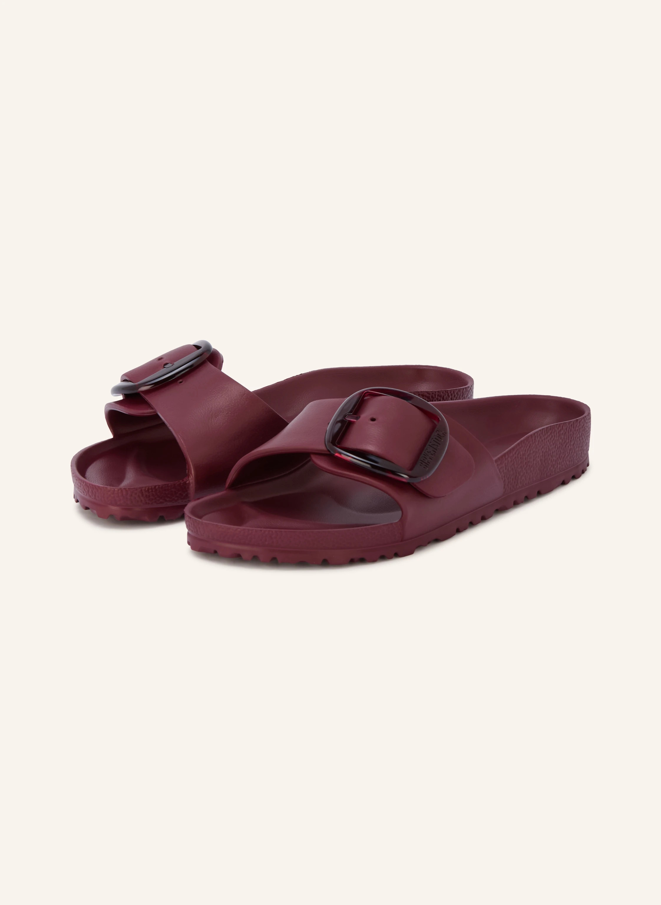 BIRKENSTOCK Pantoletten MADRID BIG BUCKLE in dunkelrot | Breuninger (DACH)