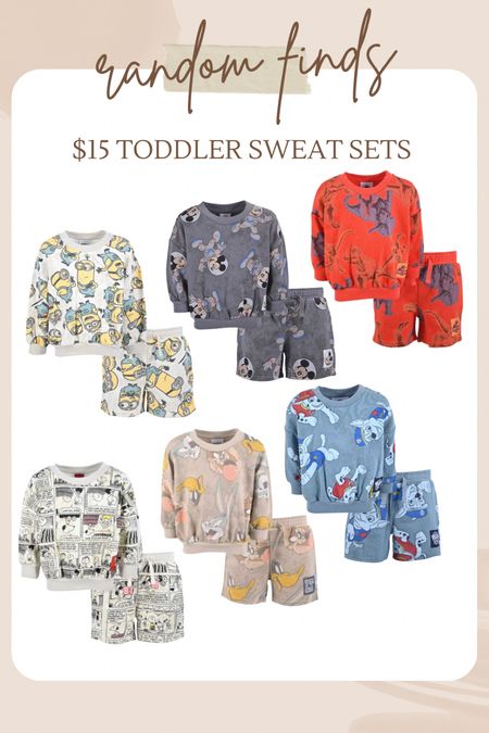 toddler sweat sets for fall! 

#LTKSeasonal