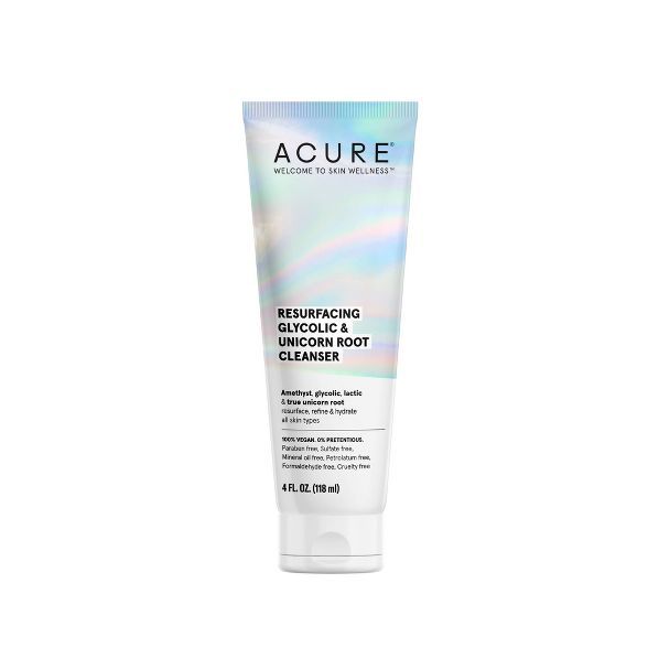 Acure Resurfacing Glycolic & Unicorn Root Cleanser - 4 fl oz | Target