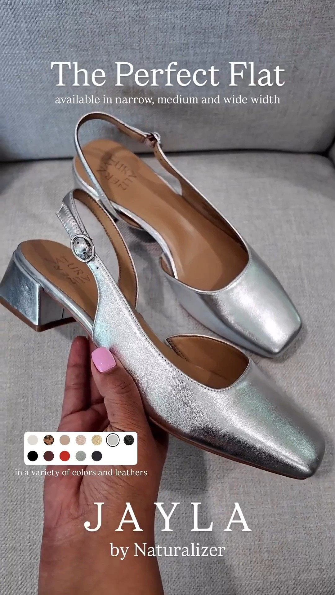 These Jayla flats from Naturalizer are perfect! They are available in narrow, medium, wide width and a ton of colors!! 

Work wear, heels, wide width friendly, summer outfit, smiles and pearls

#LTKWorkwear #LTKMidsize #LTKOver40