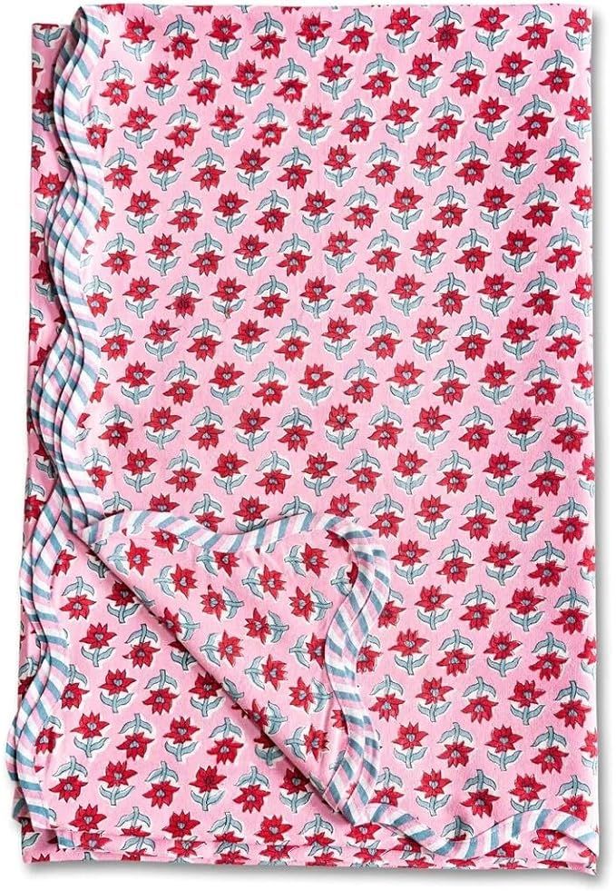FURBISH Sabrina Rectangle Tablecloth - Boho Tablecloth for Dining Tables, Holiday Tablecloth, Col... | Amazon (US)