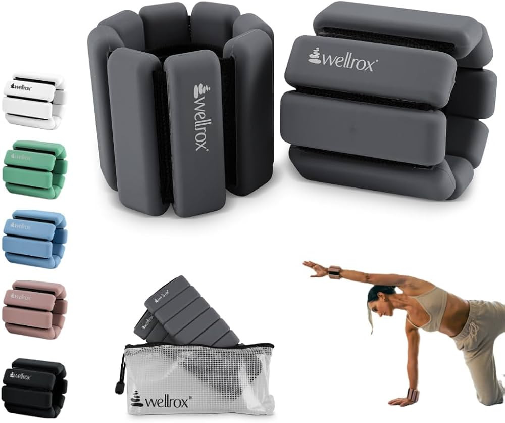 Wellrox Weighted Bangles – Adjustable Ankle and Wrist Weights for Women & Men – Set of Ankle ... | Amazon (US)