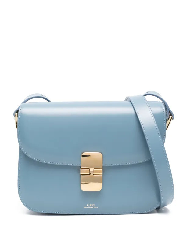 A.P.C. Small Grace Crossbody Bag | Blue | FARFETCH | Farfetch Global