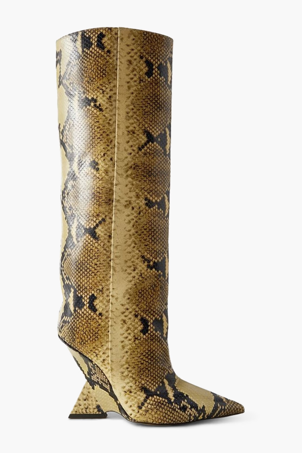 Cheope snake-effect leather knee boots | The Outnet (US and CA)