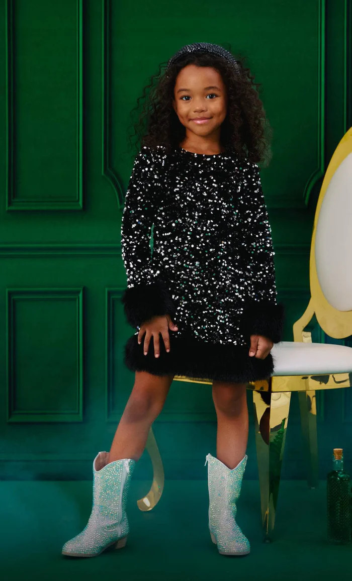 Midnight Shimmer Dress | Lola + The Boys