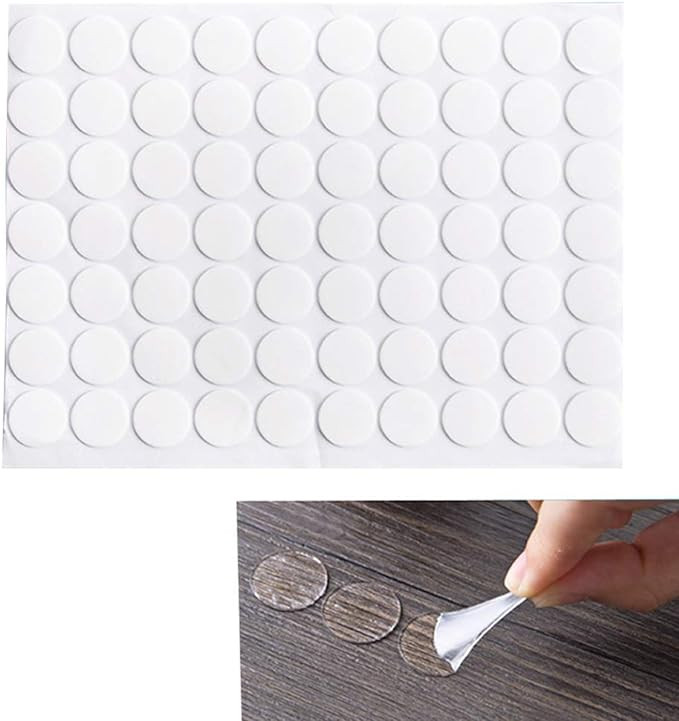 210 Count Transparent Double-Sided Tape Stickers Round Acrylic No Traces Adhesive Sticker Creativ... | Amazon (US)