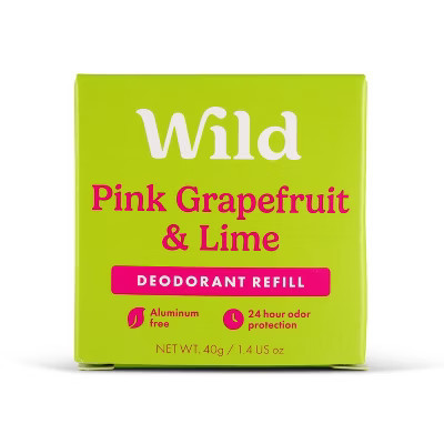 Wild Cosmetics Cream Deodorant Refill - Pink Grapefruit & Lime - Aluminum-Free 1.4oz | Target