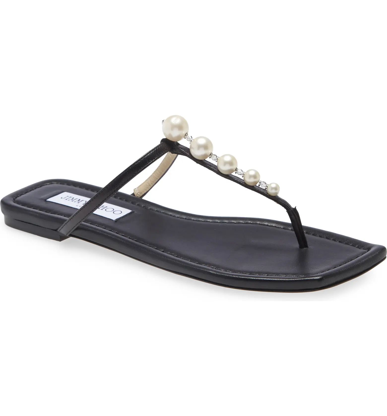 Alaina Imitation Pearl Embellished Flat | Nordstrom