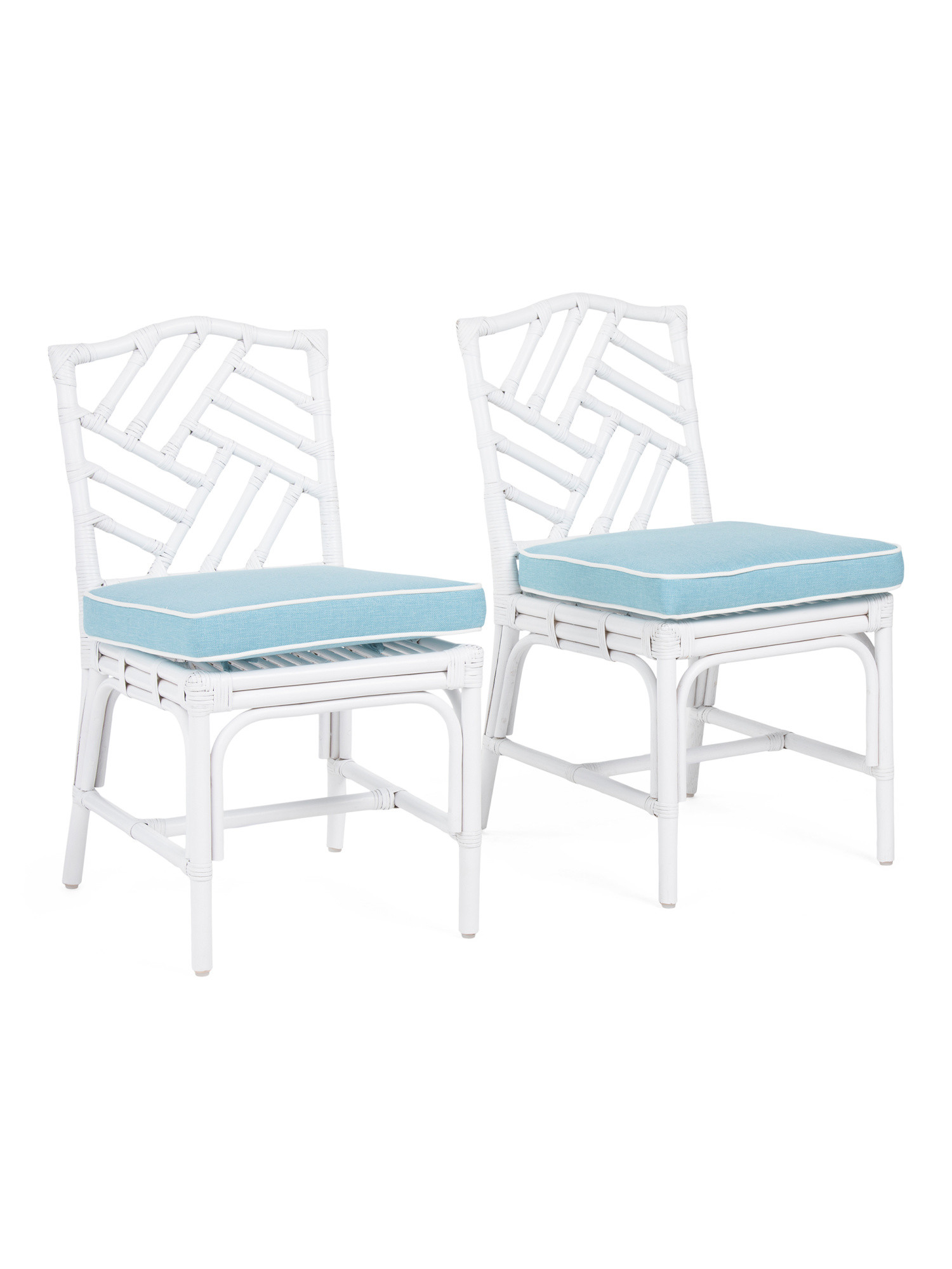 Set Of 2 Alie Rattan Dining Chairs With Cushion | TJ Maxx