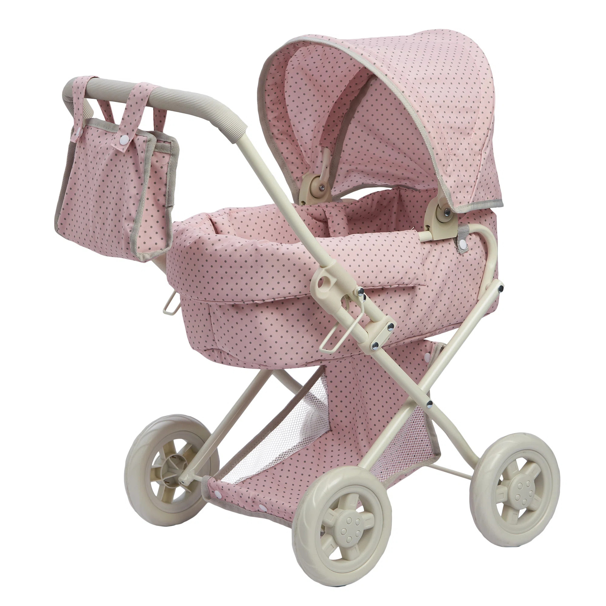 Olivia's Little World Buggy-Style Doll Stroller, Pink/Gray | Wayfair North America