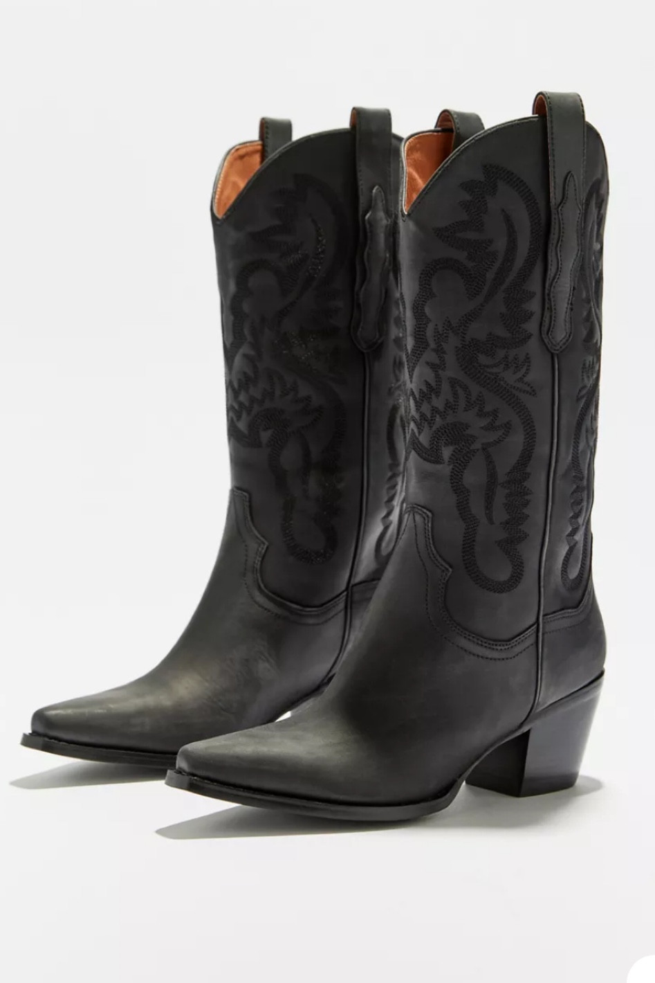 Black Cowboy boots on sale right now 50% off! 

#LTKshoecrush #LTKsalealert #LTKSale