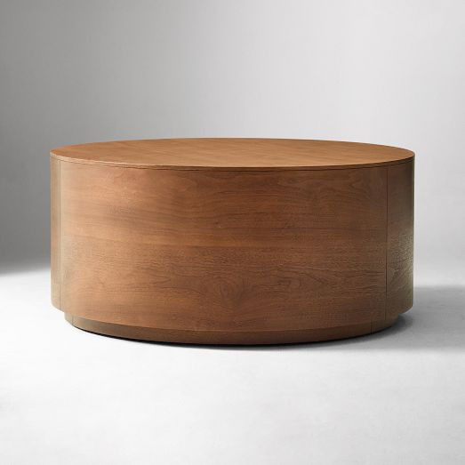 Volume Round Drum Coffee Table (36"–44") | West Elm (US)
