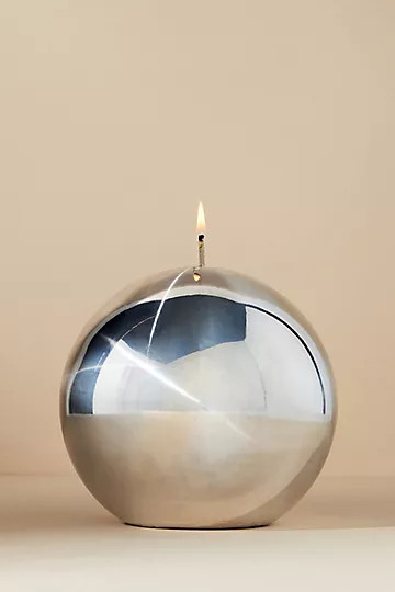 Metallic Sphere Candle | Anthropologie (US)