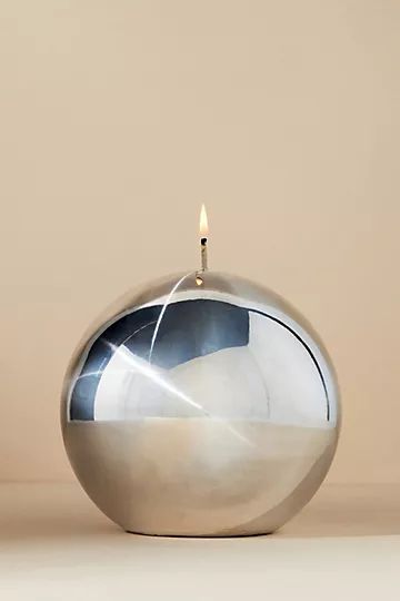 Metallic Sphere Candle | Anthropologie (US)