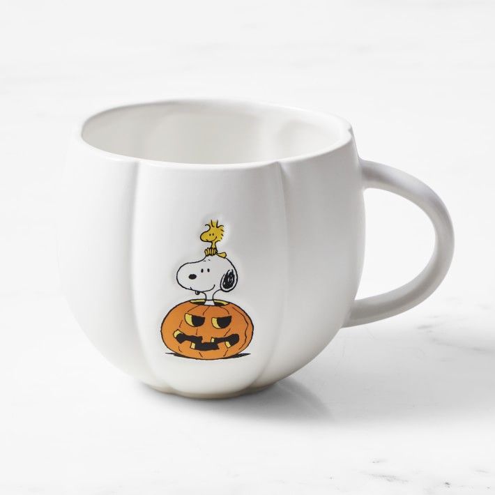 PEANUTS™ Halloween Snoopy & Woodstock Mug | Williams-Sonoma
