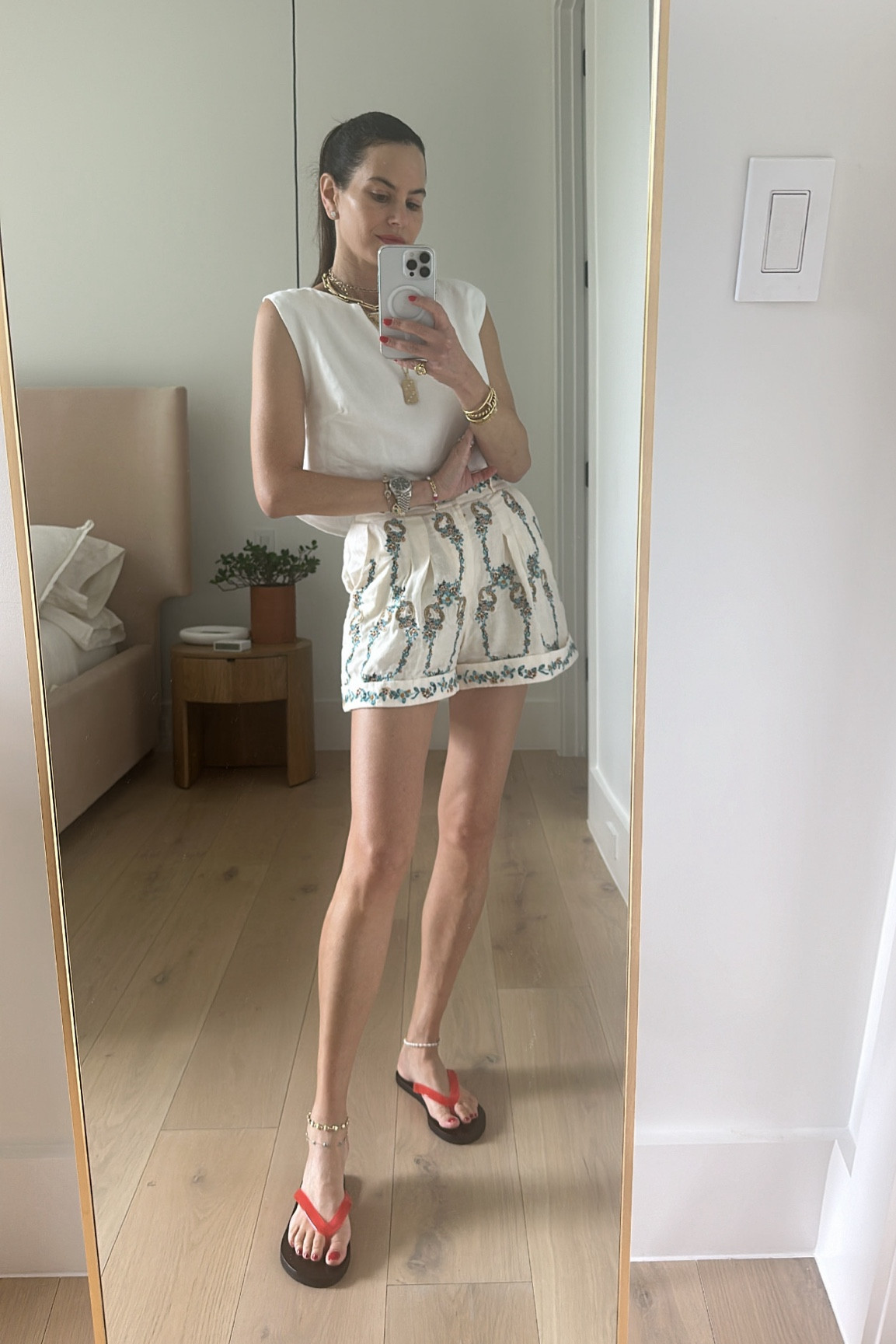 The cutest outfit for summer! 

summer fashion - mom fashion - ootd - white ootd - shorts - white top - womens style - styling - chic style - summer ootd



#LTKStyleTip #LTKSeasonal