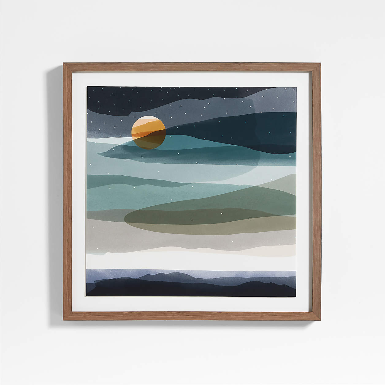 Mountain Landscape Framed Wall Art Print + Reviews | Crate & Kids | Crate & Barrel