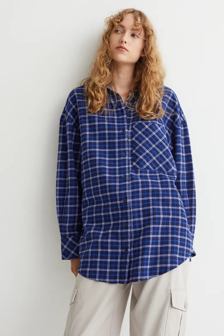 Oversized Flannel Shirt | H&M (US + CA)