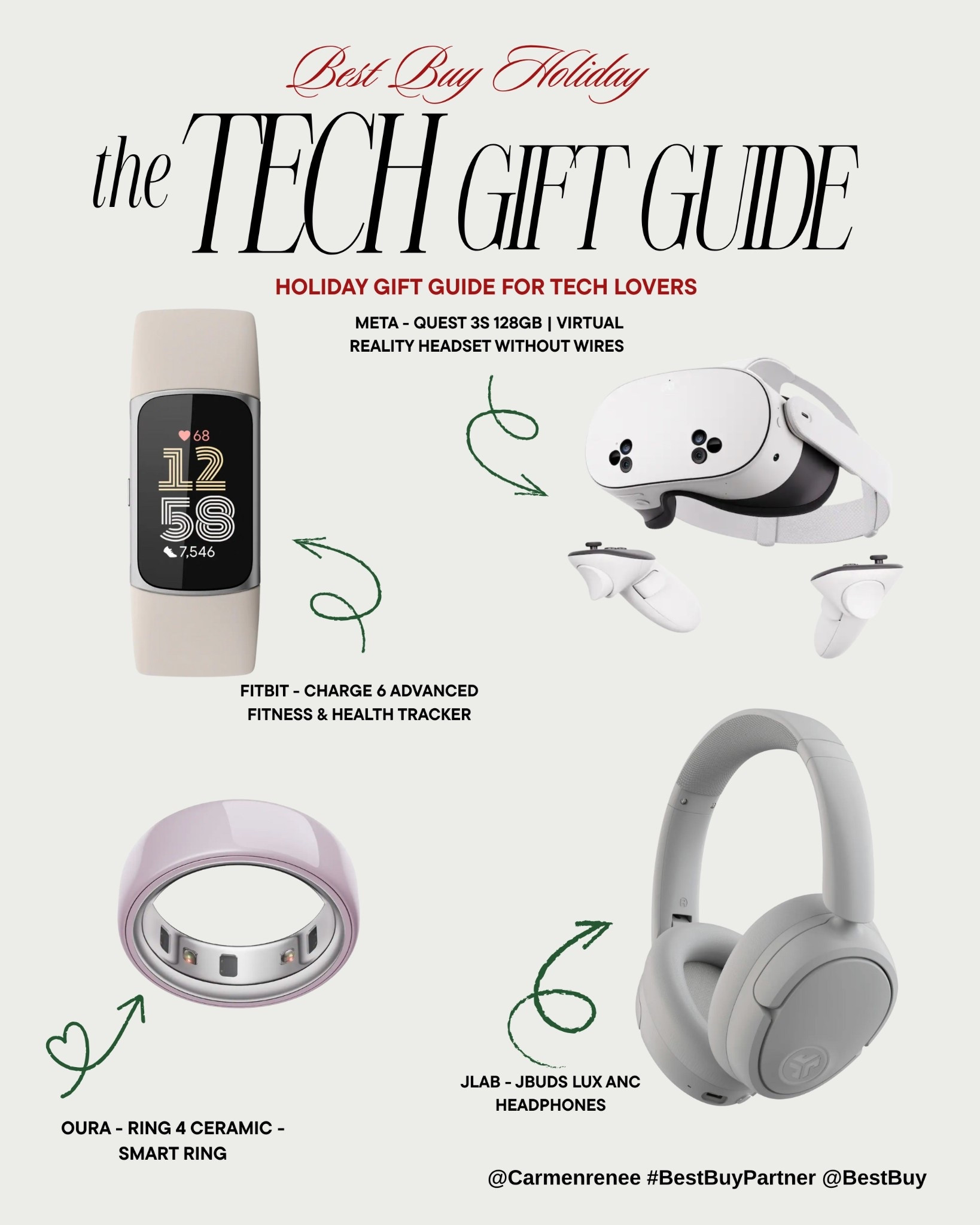 #BestBuyPartner 🎁 Whether it’s gaming for the kids or new gadgets for the family, @bestbuy has something for everyone on your holiday list! I pulled together my favorite picks — from creator must-haves to fun family tech — all in one easy gift guide 💙
Tap to shop my full holiday tech roundup 🔗

#LTKGiftGuide #LTKgrwm #LTKHoliday