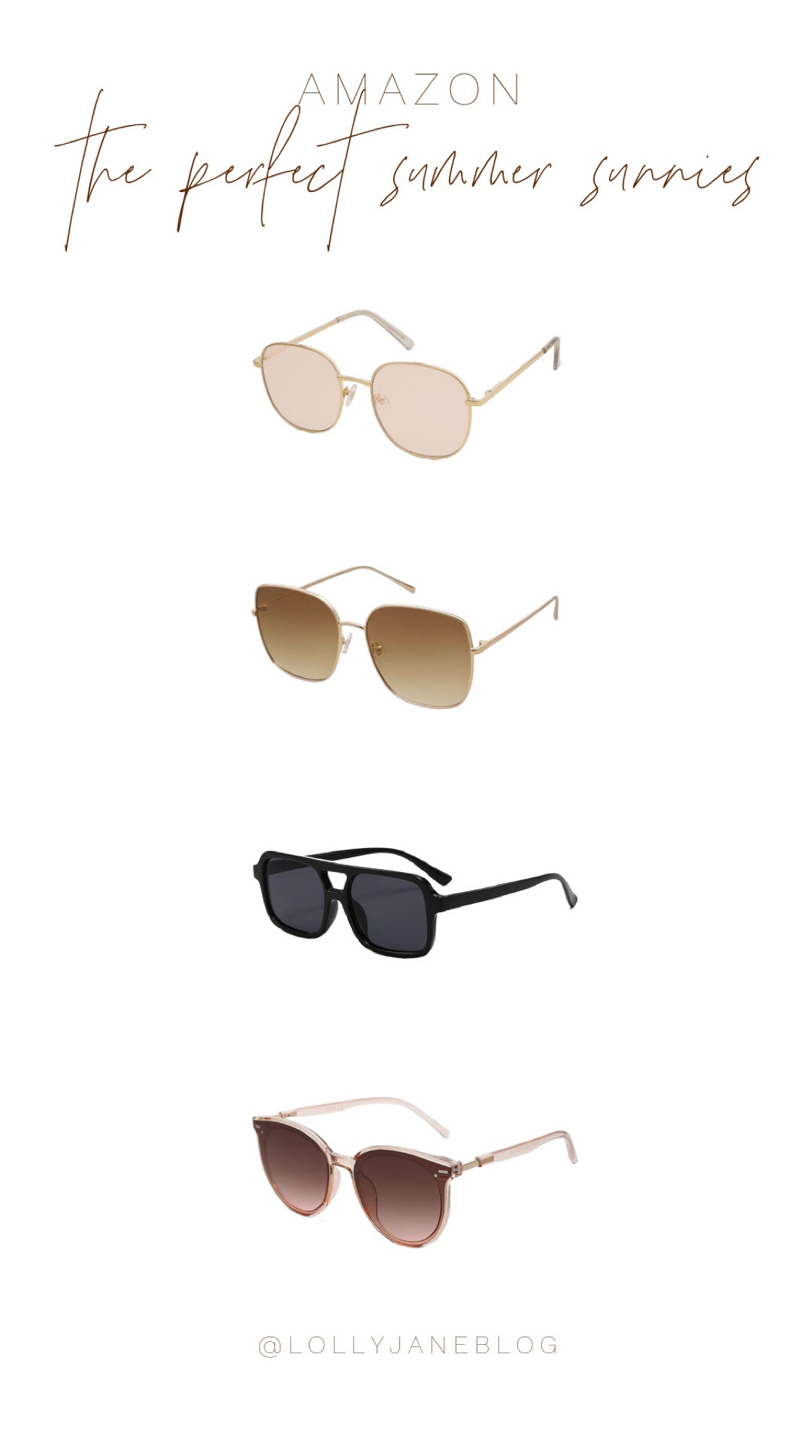 Amazons perfect summer sunnies! 😎☀️🌾

Summer essentials: Lightweight and stylish shades! 🕶️ These thin metal framed sunglasses are your perfect pairs for sunny days. Which one would you rock this season? #SummerStyle #SunglassesSeason #FashionForward 🫶🏻

#LTKStyleTip #LTKxNSale #LTKTravel