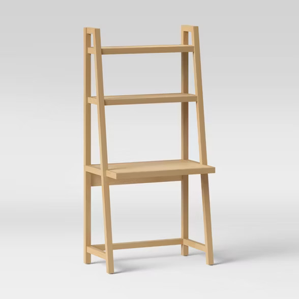 Falkland Wood Desk with Shelving Natural - Threshold™ | Target