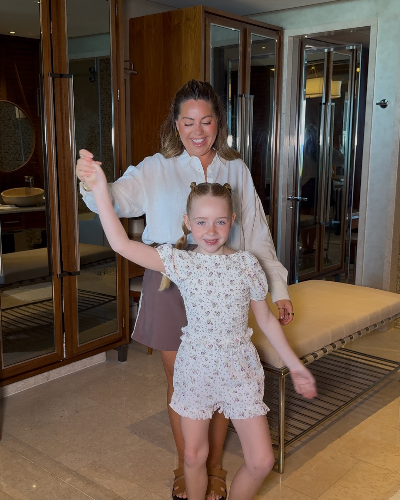 Stretch waist, quality is amazing & perfect for holidays.

I’m wearing size 12 & medium in everything! Olivia wears size 7-8 ad

#LTKfamily #LTKuk #LTKkids