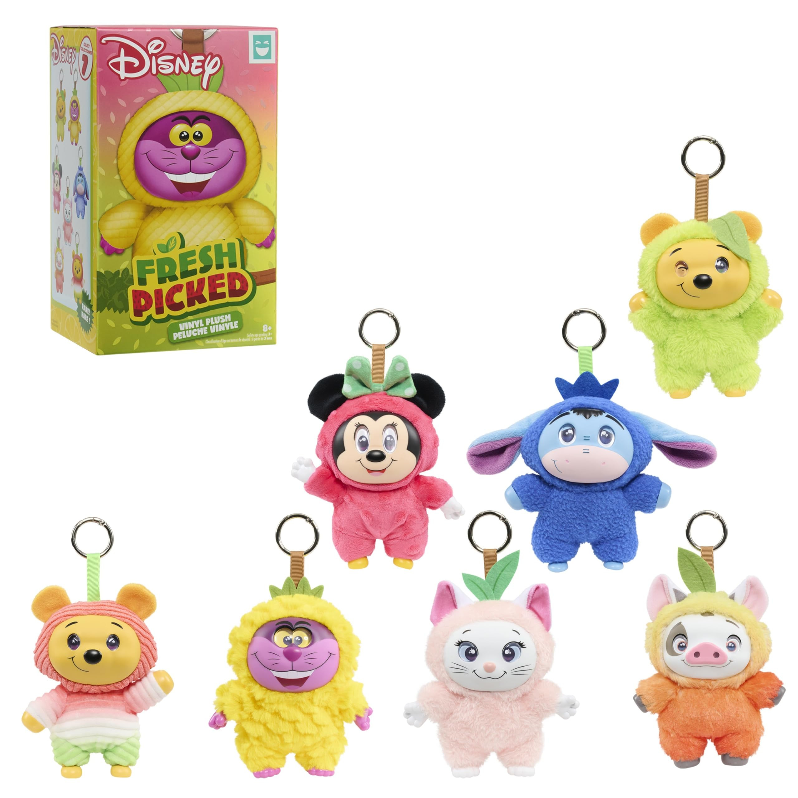 HAPPY HAUL Disney Fresh Picked Blind Box Plush Collectible Toy, Vinyl-Faced Plush Clip-On in Frui... | Amazon (US)
