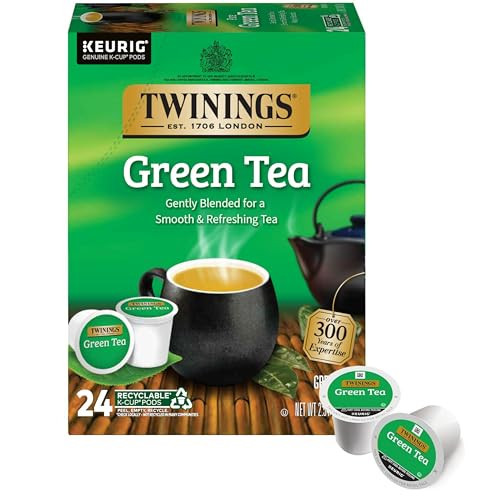 Twinings Green Tea K-Cup Pods for Keurig, 24 Count (Pack of 1), Smooth Flavour, Enticing Aroma, Caffeinated, Enjoy Hot or Iced | Amazon (US)