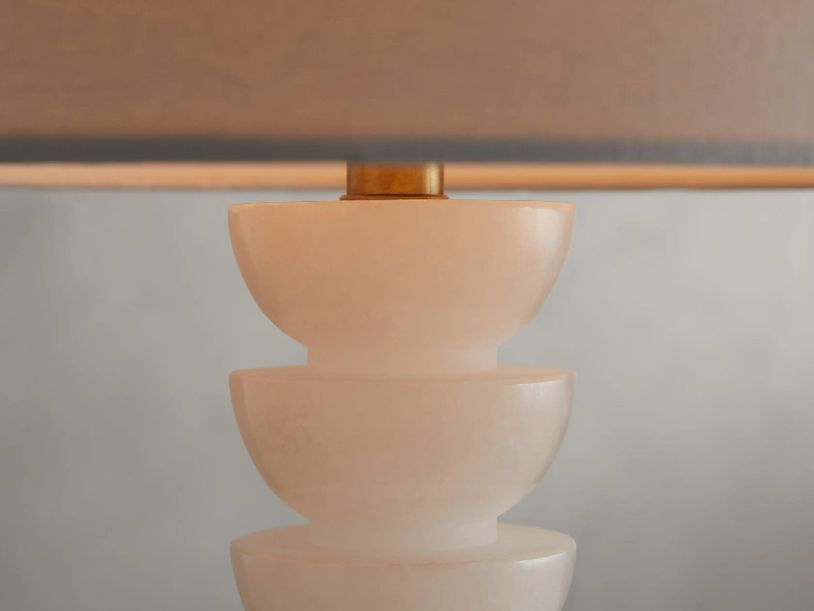 Lathe Alabaster Table Lamp | Arhaus