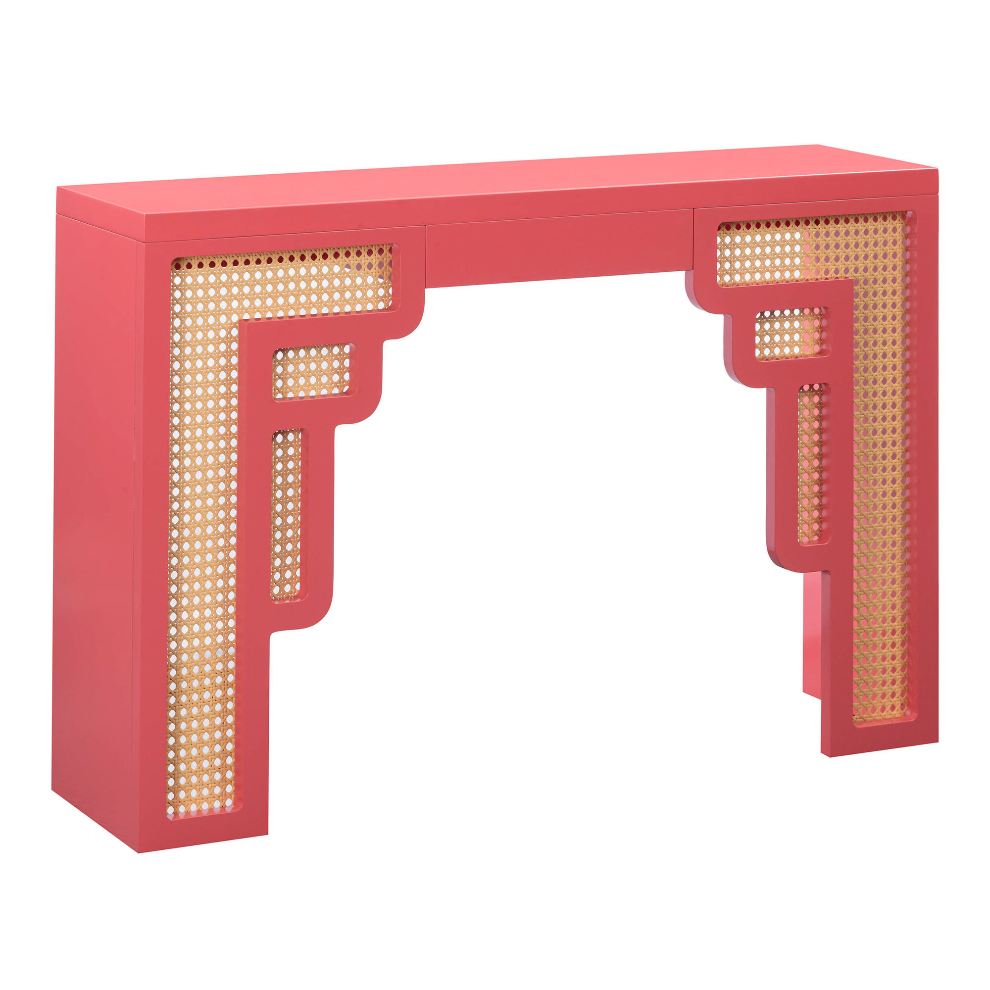 Helston Wood and Rattan Console Table | World Market