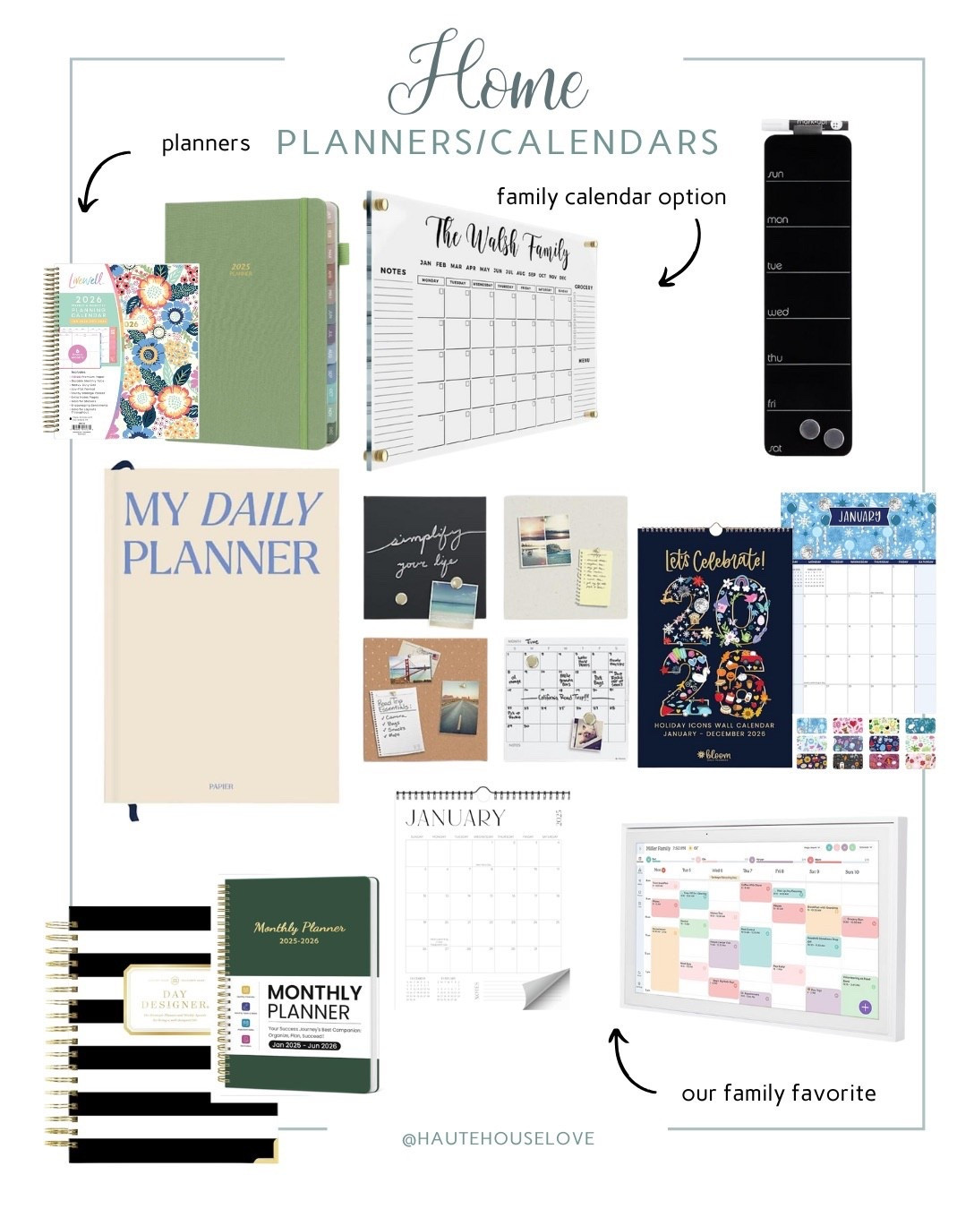 Home—planners and calendars 

#LTKHome #LTKmomlife #LTKKids