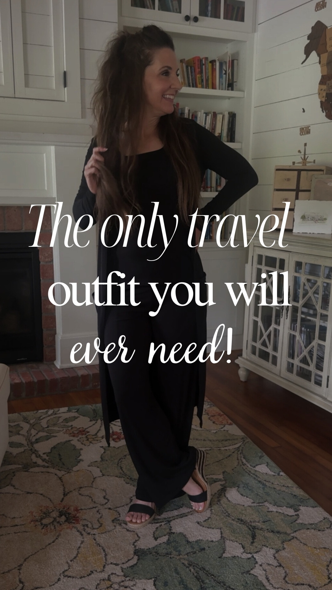 This is the only travel outfit you will ever need! It can be waded up in your suitcase and then literally put on when you arrive without using an iron! You can dress it up with heels or dress it down with a hat! This outfit is completely versatile. #LTKStyleTip 

#LTKTravel #LTKOver40