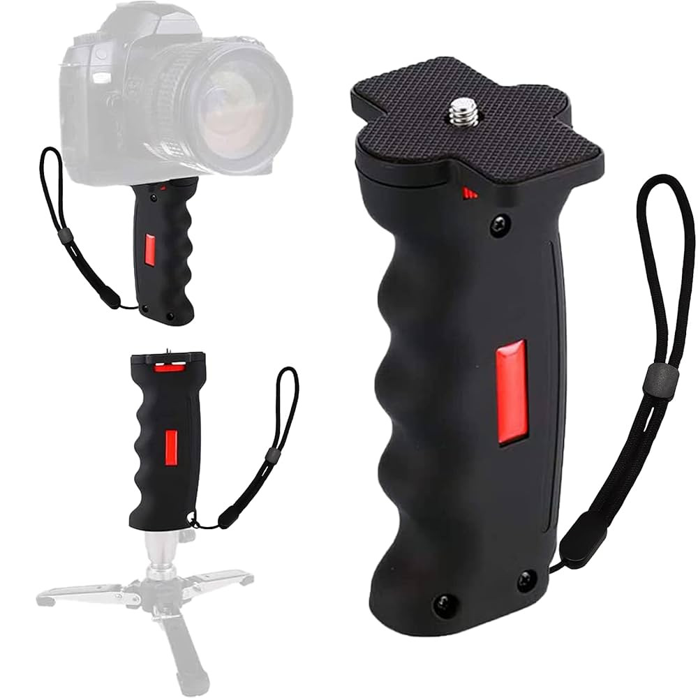 Poyinco Wide Platform Pistol Grip Camera Handle Camera Stabilizers with 1/4" Screw for SLR DSLR D... | Amazon (US)