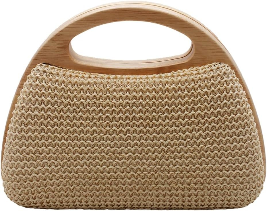 UMREN Straw Clutch Handbags Women Beach Crossbody Hand-woven Summer Purse Wallet Top handle Evening Bag for Wedding Party | Amazon (US)