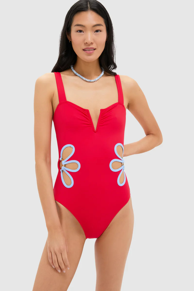 Poppy and Blue Flora One Piece | Tuckernuck (US)