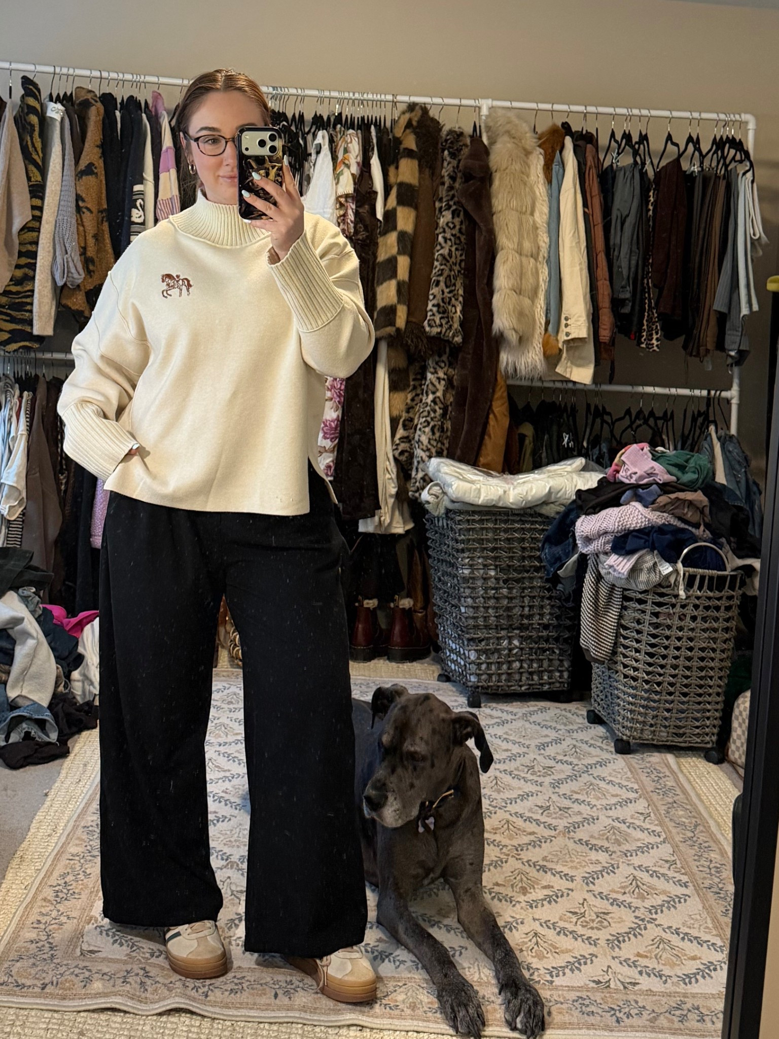 Easy work outfit! Pullover sweater and the best stretchy pants. I swear by the halara waffle work pant 

Work outfits, women’s outfits, work outfit inspo 

#LTKWorkwear