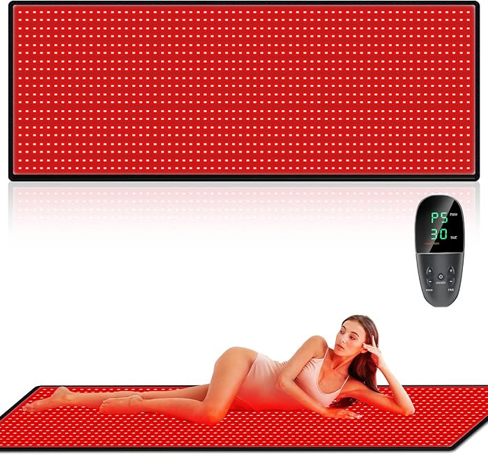 Red Light Therapy Mat for Body Pain Relief,Red Light Therapy Blanket 1280 LEDs Red Near Infrared ... | Amazon (US)