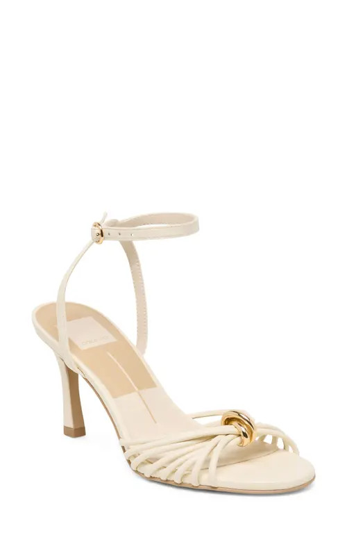 Dolce Vita Isebel Ankle Strap Sandal in Off White Leather at Nordstrom, Size 7 | Nordstrom