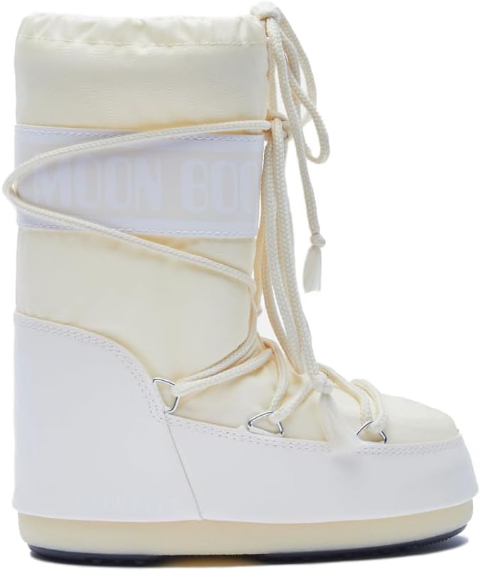 Amazon.com: Moon Boot Icon Junior Slip On Snow Boots for Kids, 7-9.5, Cream : Clothing, Shoes & J... | Amazon (US)