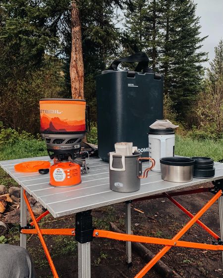 Morning camping coffee setup  

#LTKunder50 

#LTKGiftGuide #LTKtravel