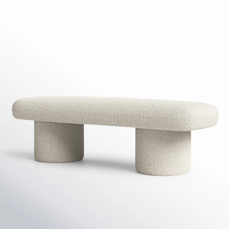 Anston 56" Boucle Bench | Wayfair North America