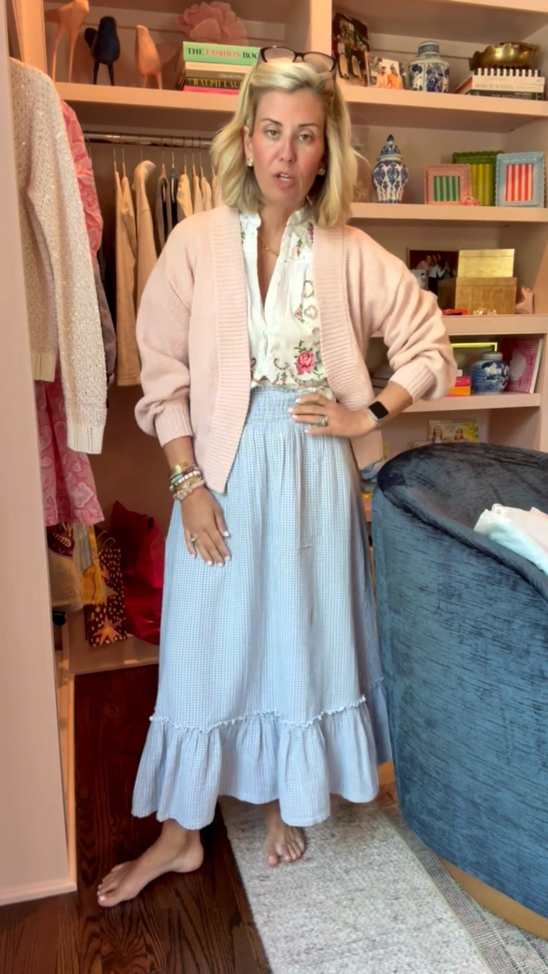 Y’all I just tore into my new Quince order!! I’m in love already….this maxi skirt is amazing! 
I’m wearing xs in top, skirt & cardigan. 
*Use Catherine20 at A+B

#LTKSeasonal #LTKdayinmylife #LTKOver40