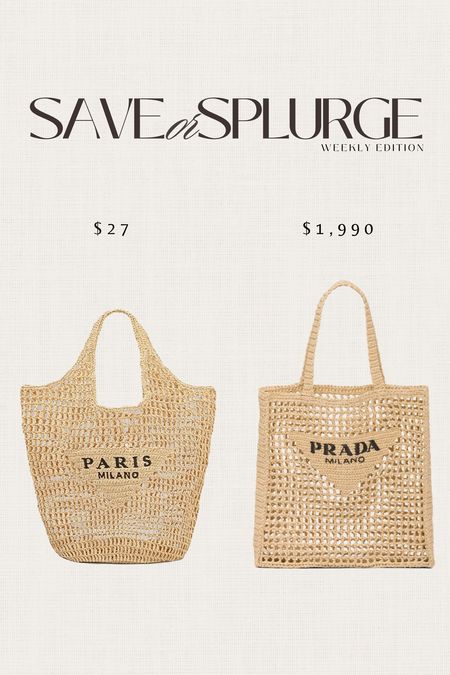 Save or Splurge - crochet tote bags #stylinbyaylin

#LTKitbag #LTKstyletip #LTKunder50